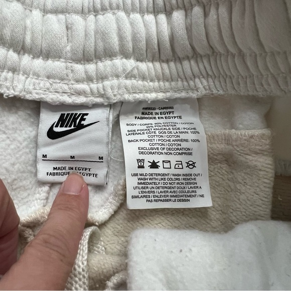 Nike Men's Athletic Shorts - Cream and White - Picture 3 of 5